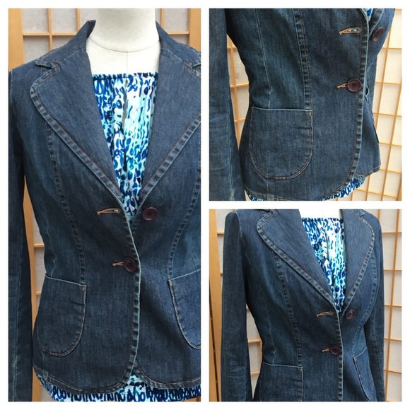 Halogen Jackets & Blazers - Halogen Denim Blazer SZ M